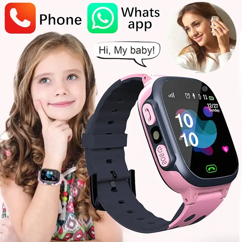 2025 Kids Safety Smart Watch Waterproof SOS Anti Lost GPS
