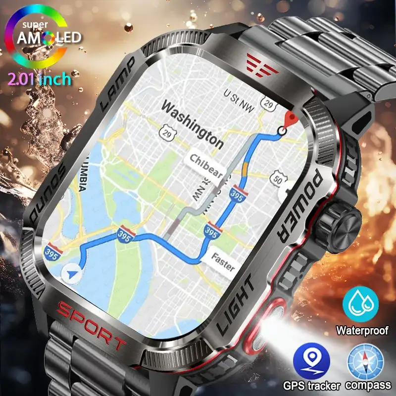 Waterproof Outdoor Sport Tracker Bluetooth Call Smartwatch