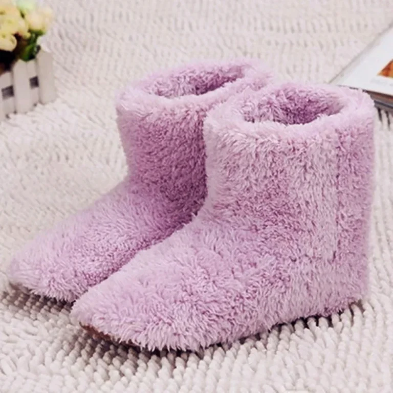 Winter USB Electric Heating Shoes for Comfortable Plush - Image 4