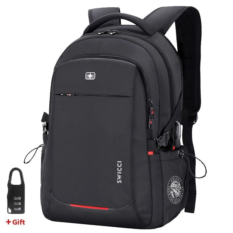 Travel 16 17.3 inch Laptop swiss Backpack USB Charging