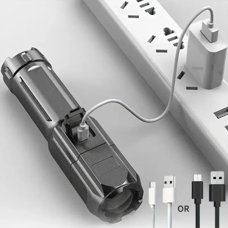 Super Bright LED Flashlight Rechargeable Zoom Torch 3 Modes - Image 4