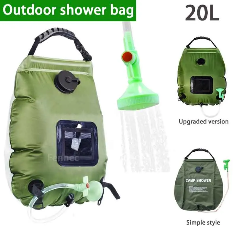 20 Liter Shower Water Bag Outdoor Camping Solar
