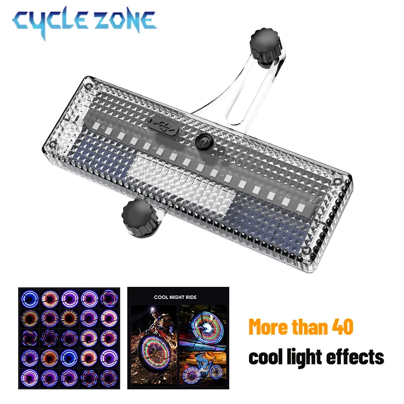 Bike Colorful LED Neon Warning Spoke Lamp for Cycling