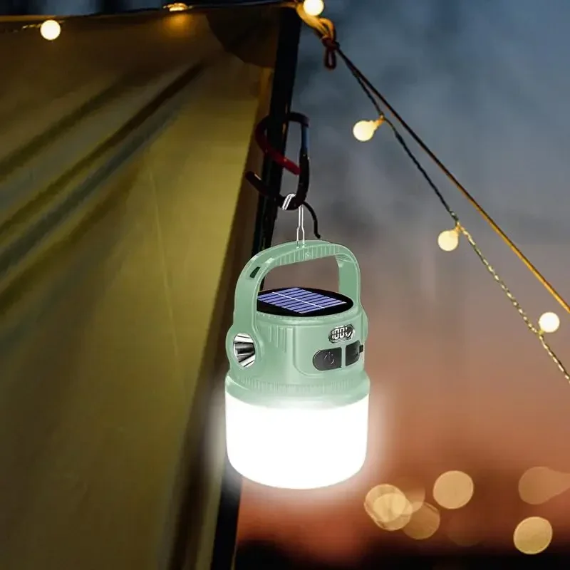 Portable LED Camping Flashlight Rechargeable