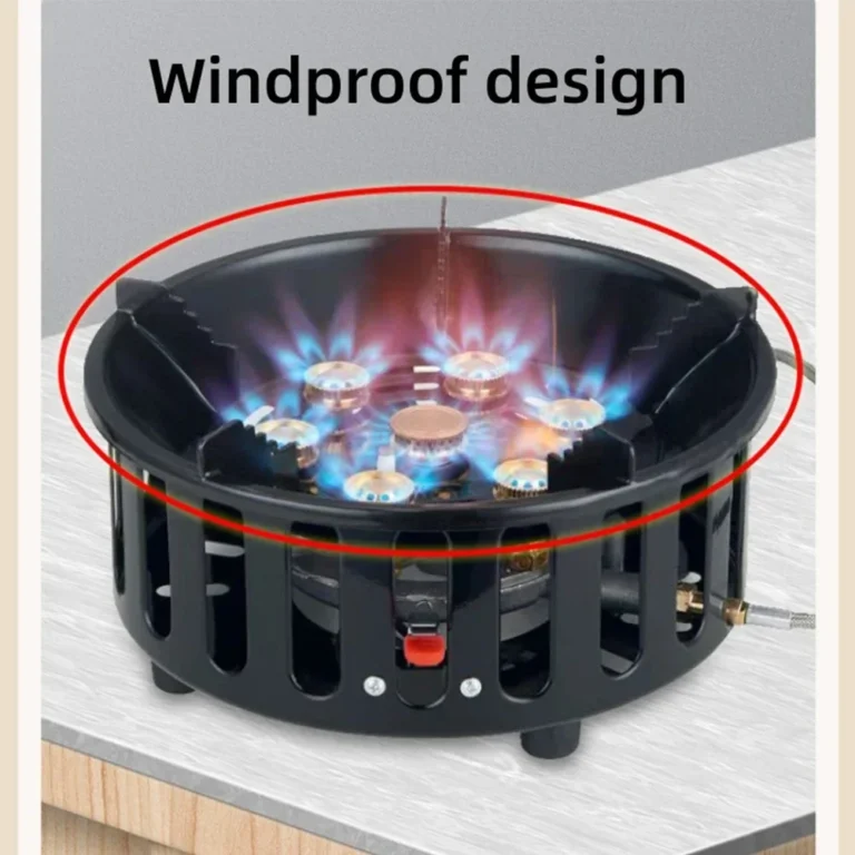 7-Core Camping Stove High-Power Strong Fire Portable Tourist - Image 5