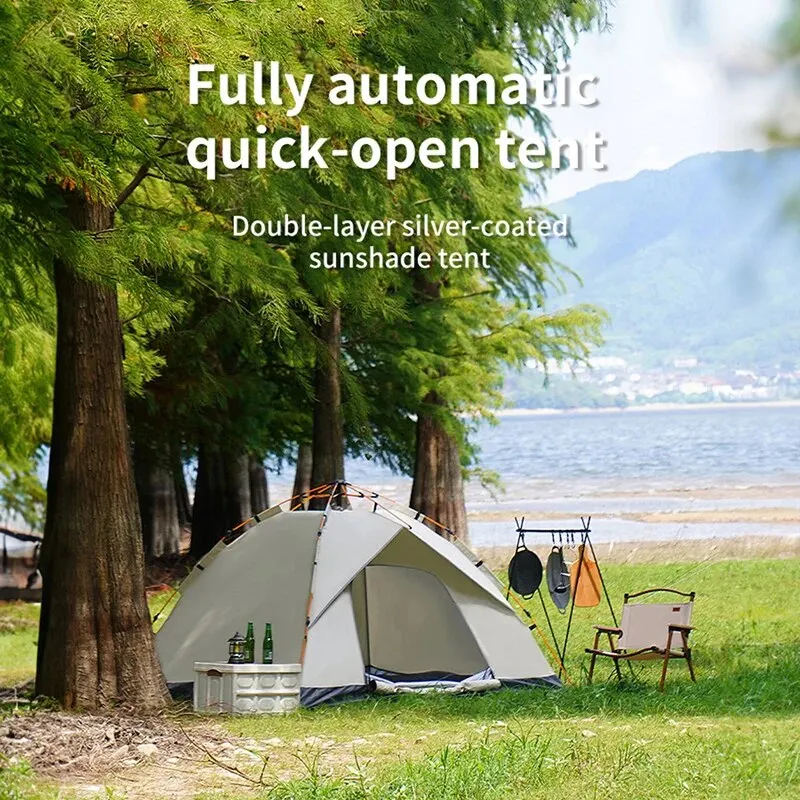 Outdoor Folding Tent Fully Automatic Quick Opening Tent 3-4 Person