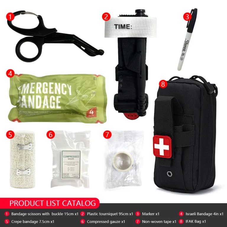 8pcs IFAK Tactical Molle Pouch Survival - Image 8