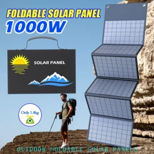 2025 exclusive 1000W portable solar panel folding bag with USB+DC