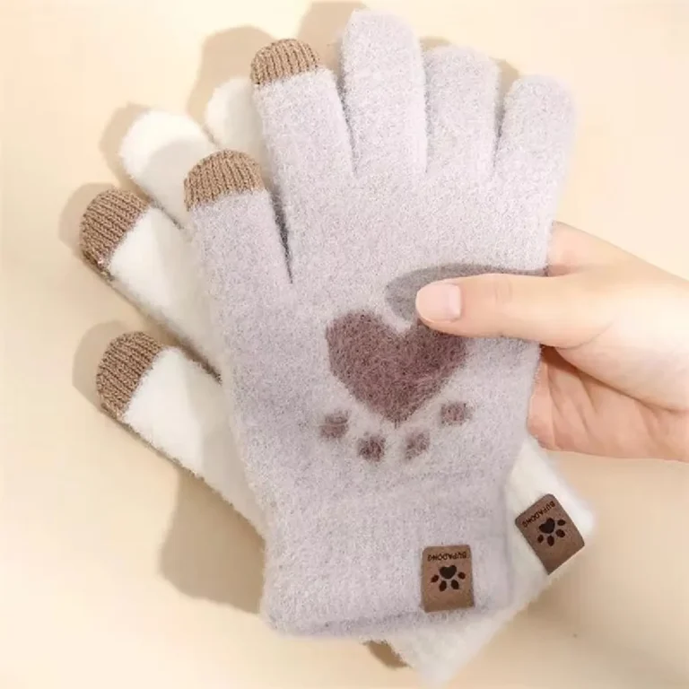 Winter Cat Paw Gloves Warm Mittens Fashion - Image 4