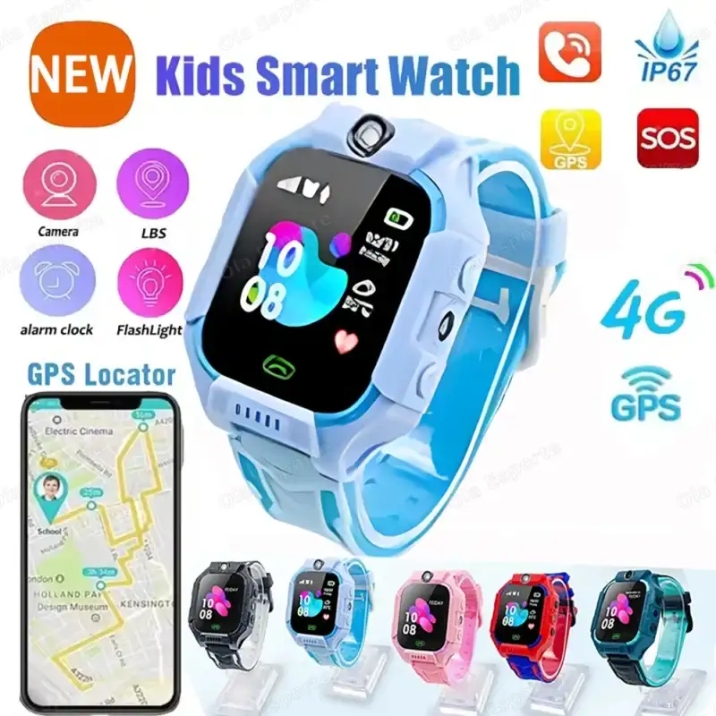 Kids Smart Watch 4G Sim Card Call Camera GPS