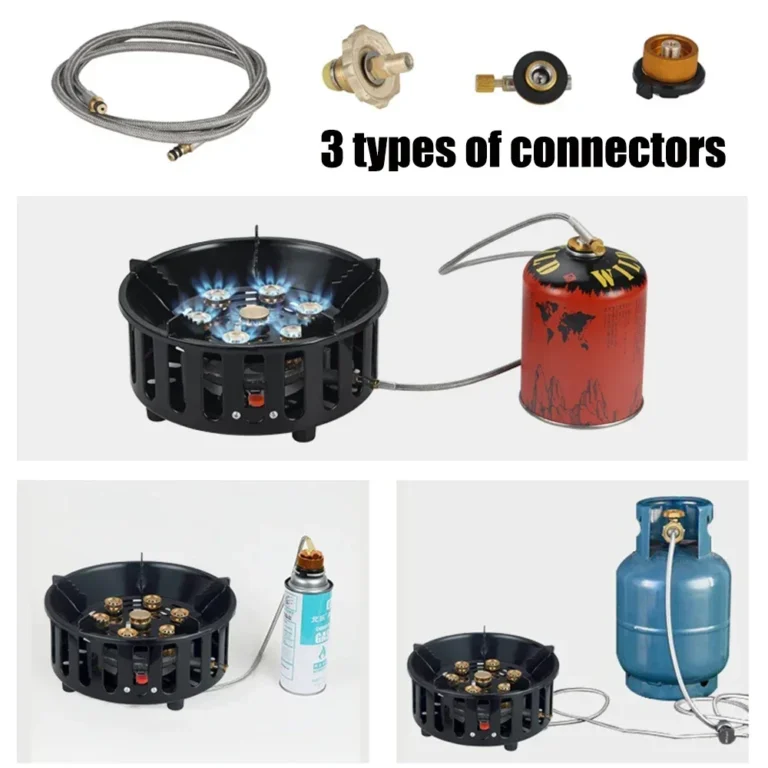 19800W 7-Core Camping Stove High-Power Strong Fire Portable - Image 2