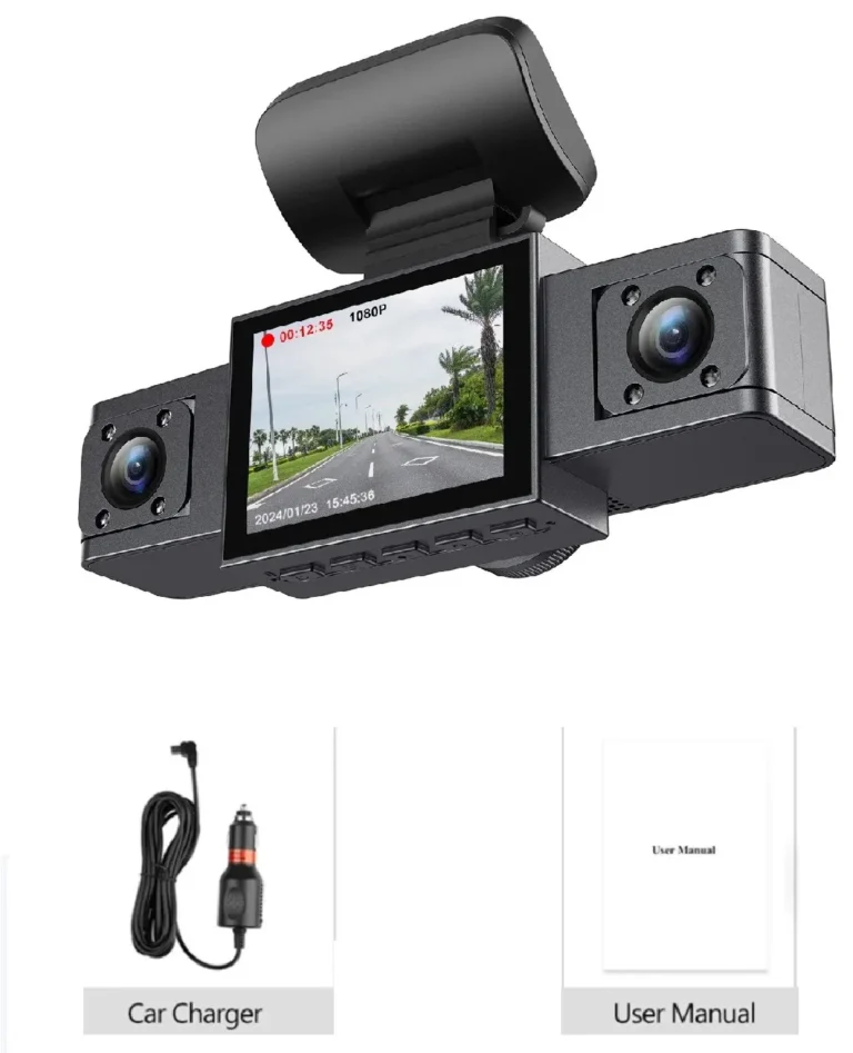 Video Recorder Three Lens Car Camera - Image 7