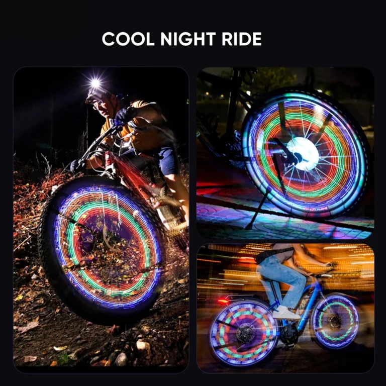 Bike Colorful LED Neon Warning Spoke Lamp for Cycling - Image 5