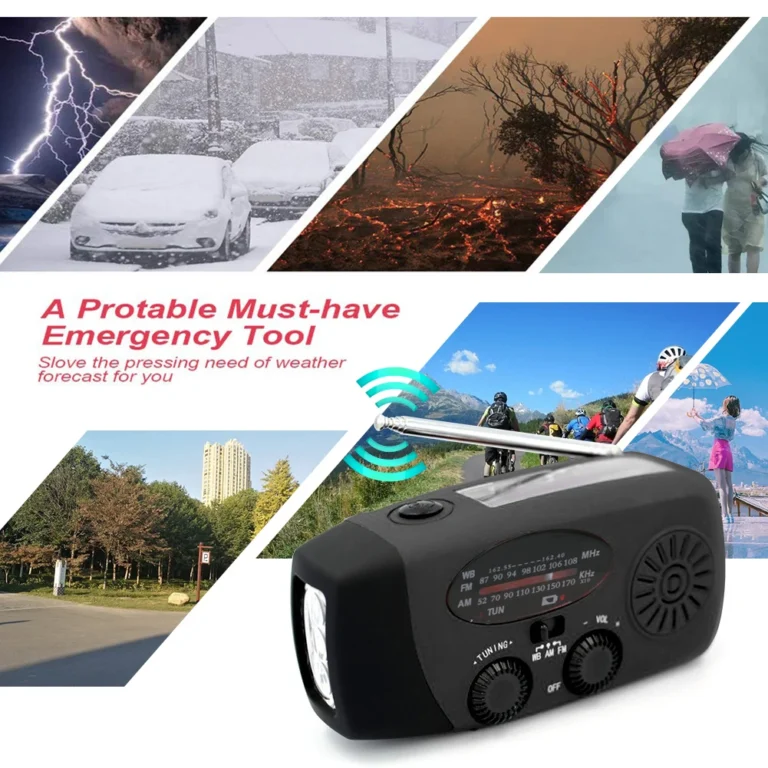 Emergency Hand Crank Weather Radio Portable Hand - Image 3