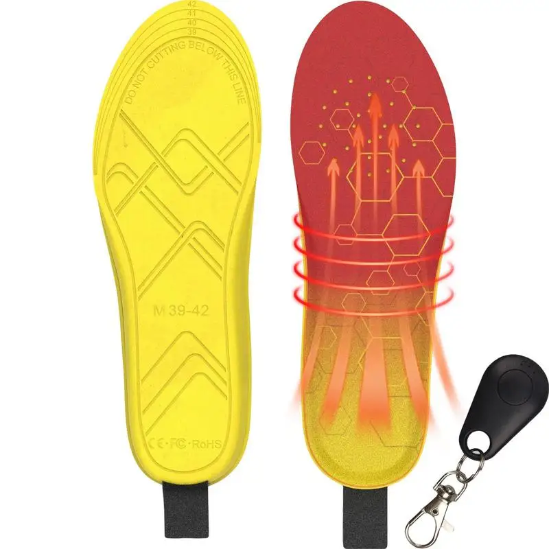 USB Heated Shoe Insoles with Remote Control Rechargeable